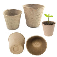 Load image into Gallery viewer, Pot en papier pour démarreur de plantes, Kit de gobelets de pépinière, organique, biodégradable, écologique, outils de jardin pour la culture à domicile, 50 pièces
