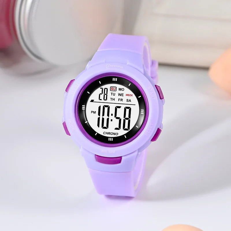 UTHAI CE49 Montres pour enfants Mode Lumineux Étanche Réveil Montres intelligentes Garçons et filles Étudiant Montre électronique Cadeau