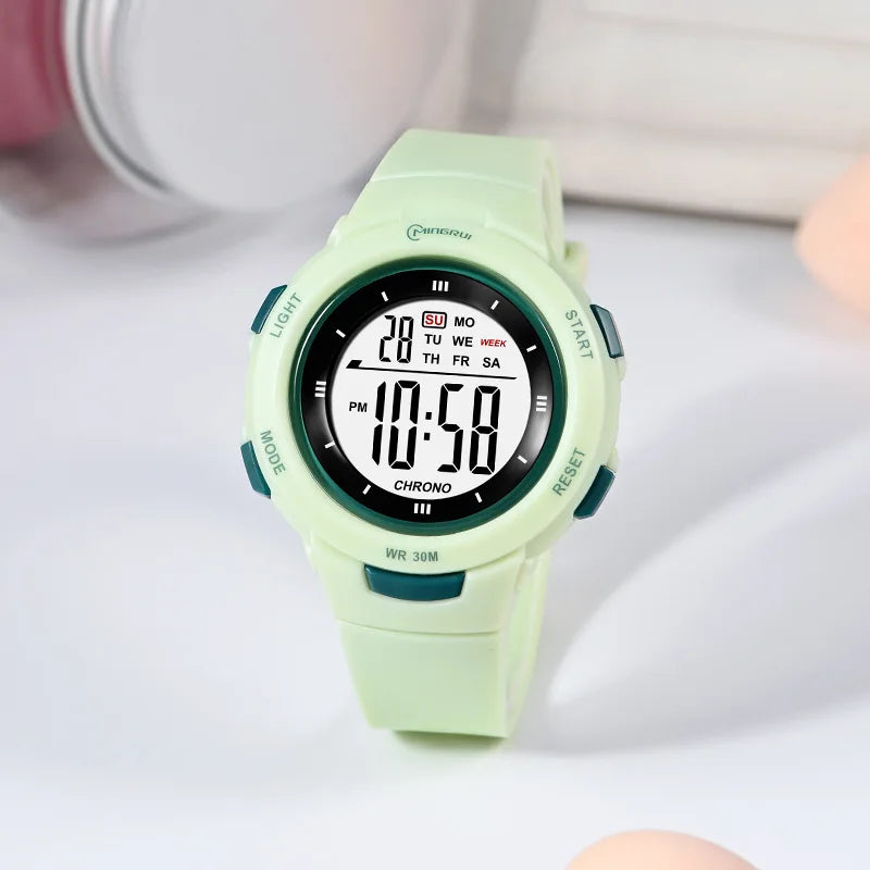 UTHAI CE49 Montres pour enfants Mode Lumineux Étanche Réveil Montres intelligentes Garçons et filles Étudiant Montre électronique Cadeau
