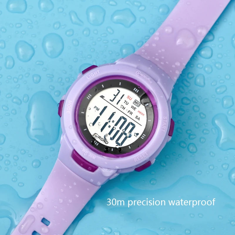 UTHAI CE49 Montres pour enfants Mode Lumineux Étanche Réveil Montres intelligentes Garçons et filles Étudiant Montre électronique Cadeau