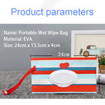 Sac pour lingettes humides pour bébé, boîte distributrice pour lingettes, pochette pour lingettes, étui à mouchoirs Maengu, porte-mouchoirs à eau