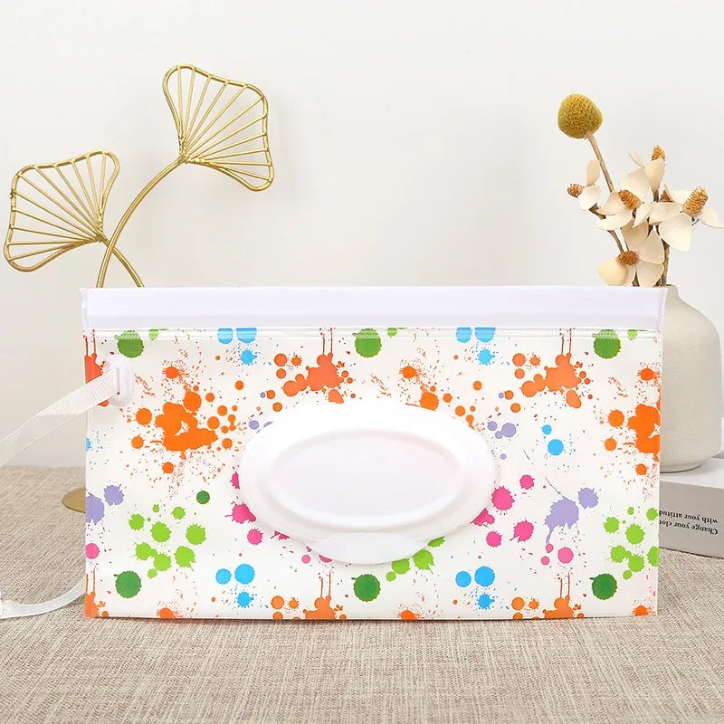 Sac pour lingettes humides pour bébé, boîte distributrice pour lingettes, pochette pour lingettes, étui à mouchoirs Maengu, porte-mouchoirs à eau