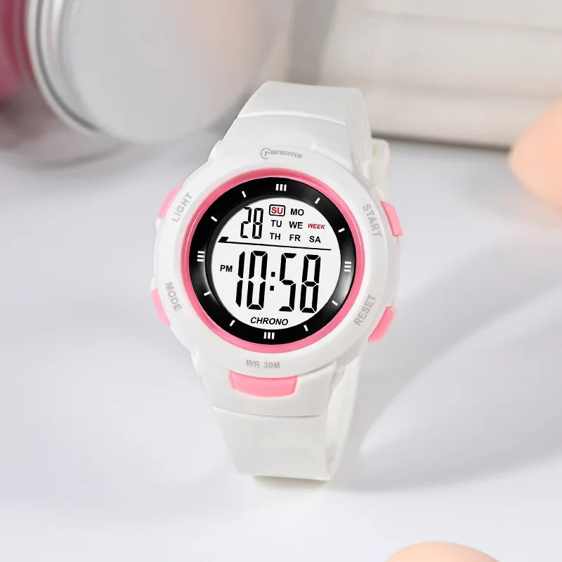 UTHAI CE49 Montres pour enfants Mode Lumineux Étanche Réveil Montres intelligentes Garçons et filles Étudiant Montre électronique Cadeau