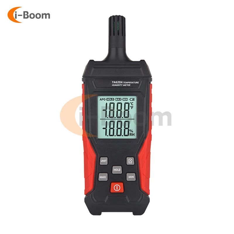 Compteur de température et d'humidité portable, instrument de test de température et d'humidité à affichage numérique LED de haute précision