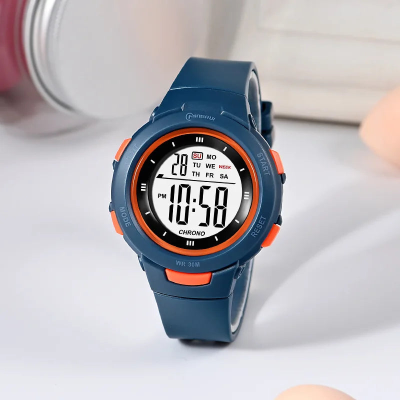 UTHAI CE49 Montres pour enfants Mode Lumineux Étanche Réveil Montres intelligentes Garçons et filles Étudiant Montre électronique Cadeau
