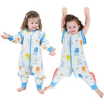 Pyjama en coton pour bébé, combinaison à jambes fendues, pour enfant de 1 à 4 ans, motif dessin animé, printemps-automne
